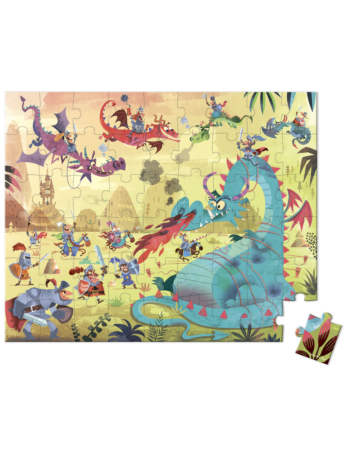 Пазл Драконы в чемоданчике, 54 элемента