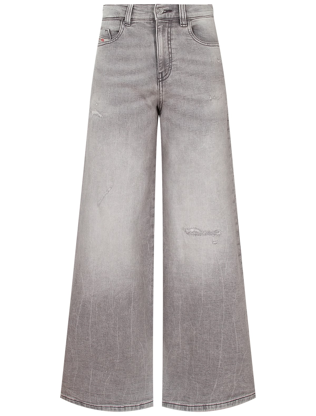 Серые джинсы свободного кроя