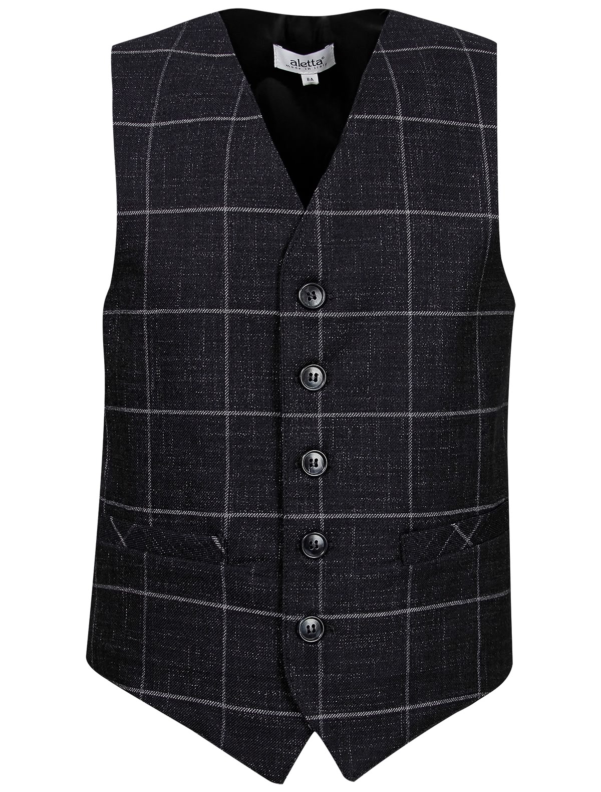 Жилет в крупную клетку