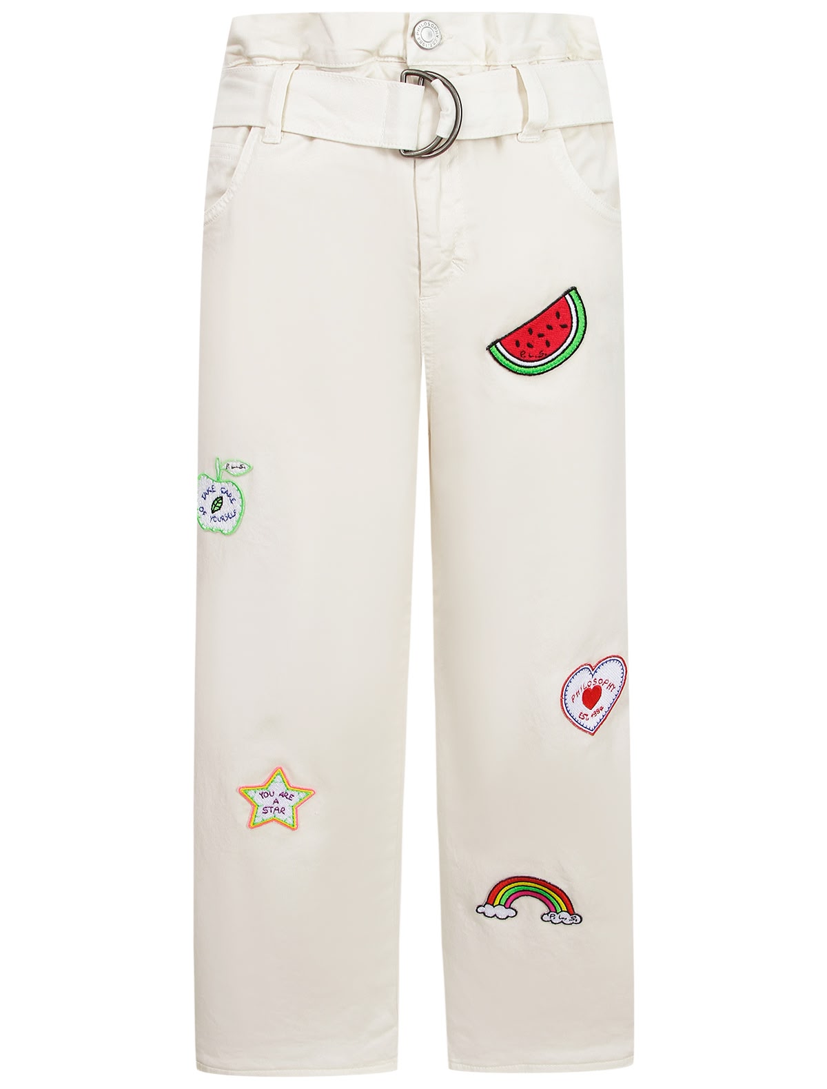 Брюки-кюлоты с вышивкой