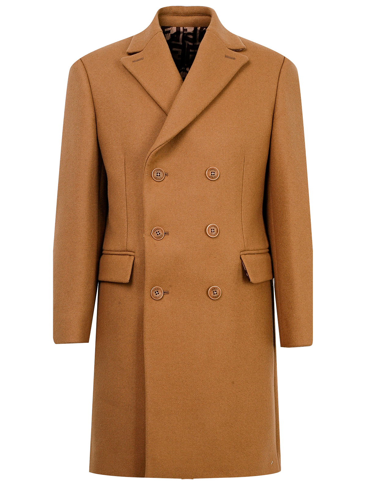 Пальто Fendi коричневого цвета