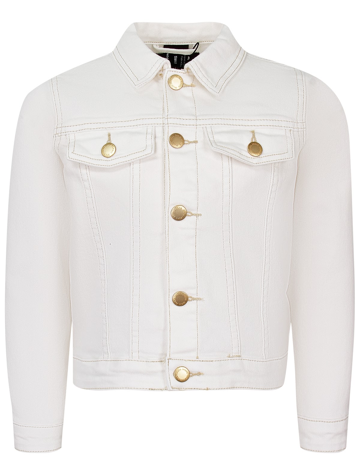 Белая джинсовая куртка