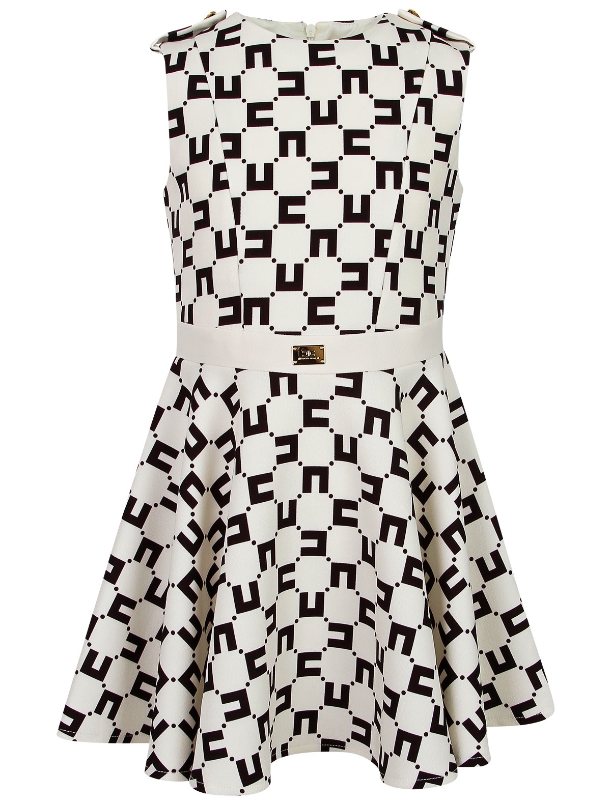 Платье со сплошным принтом