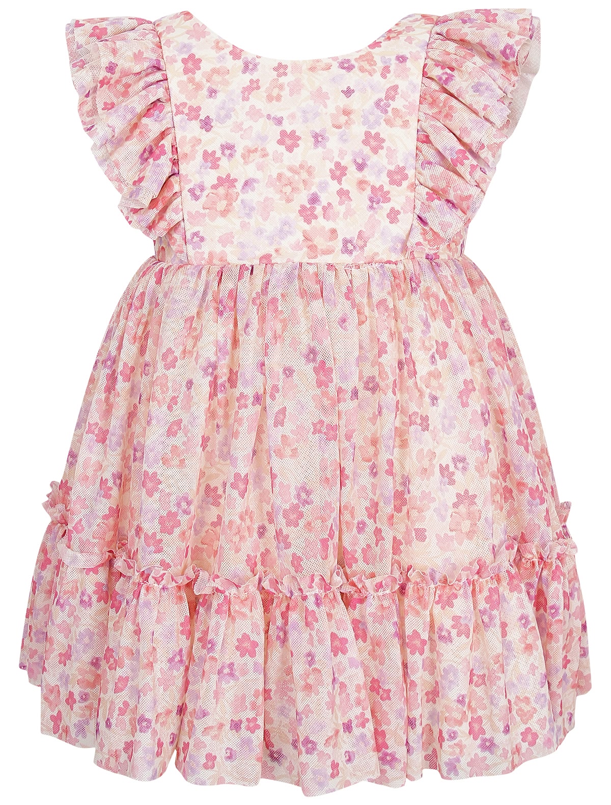 Платье с рукавами-крылышками