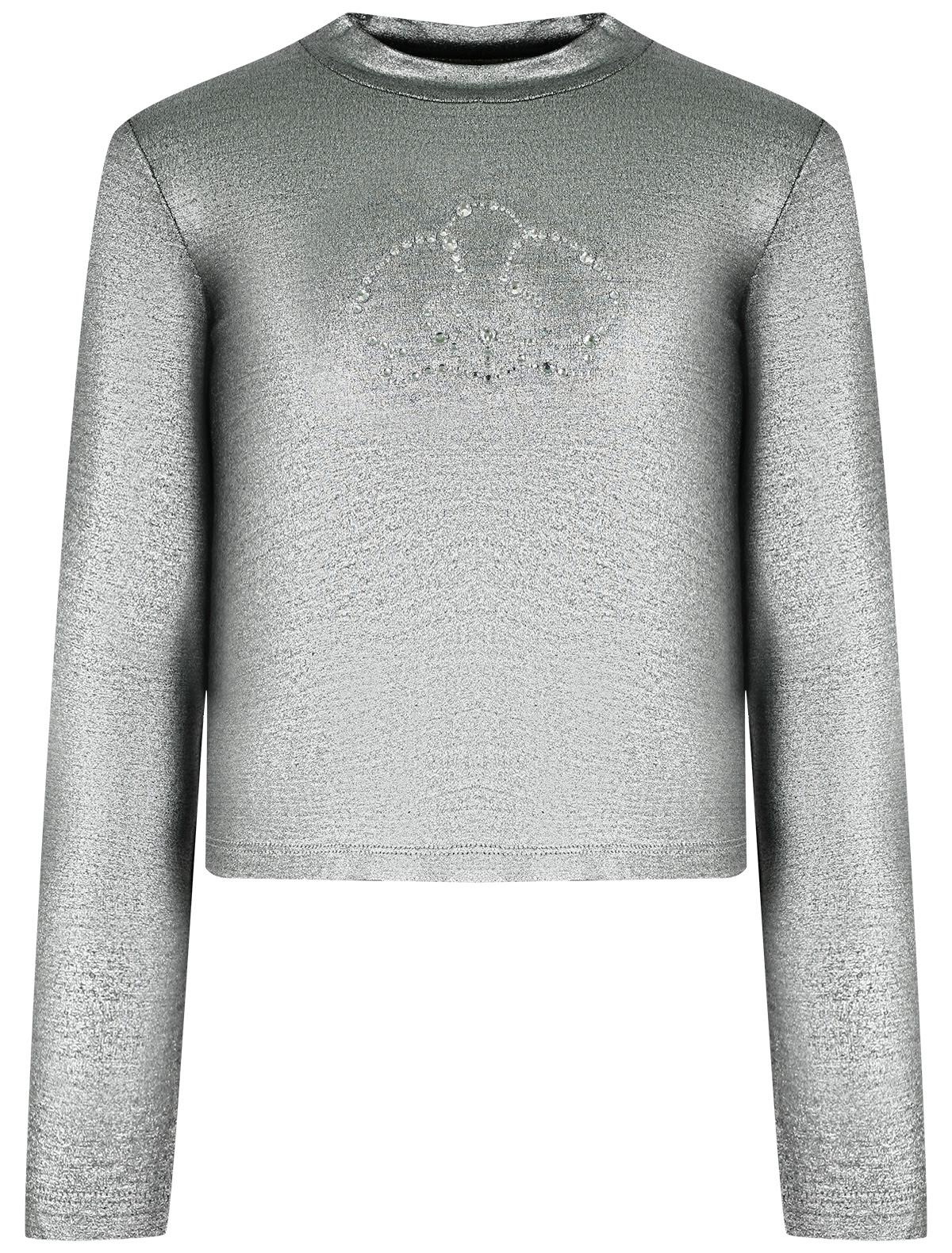 Серебристый лонгслив