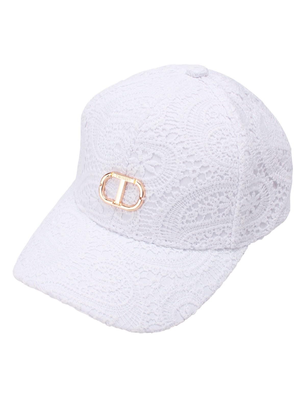 Белая кепка с кружевом