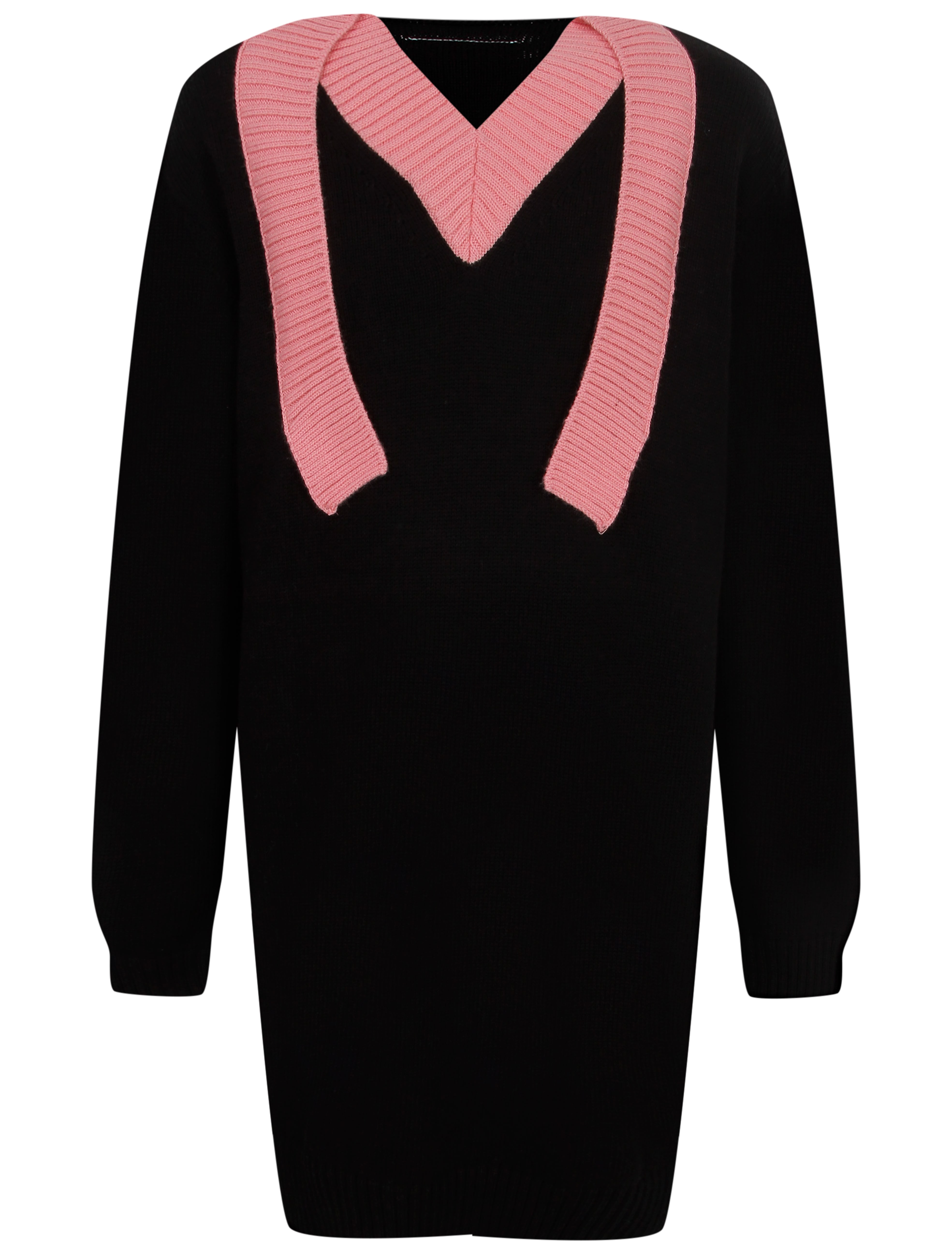 Платье с декоративным воротником