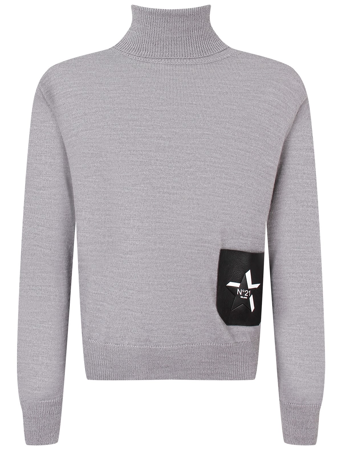 Водолазка с накладным карманом