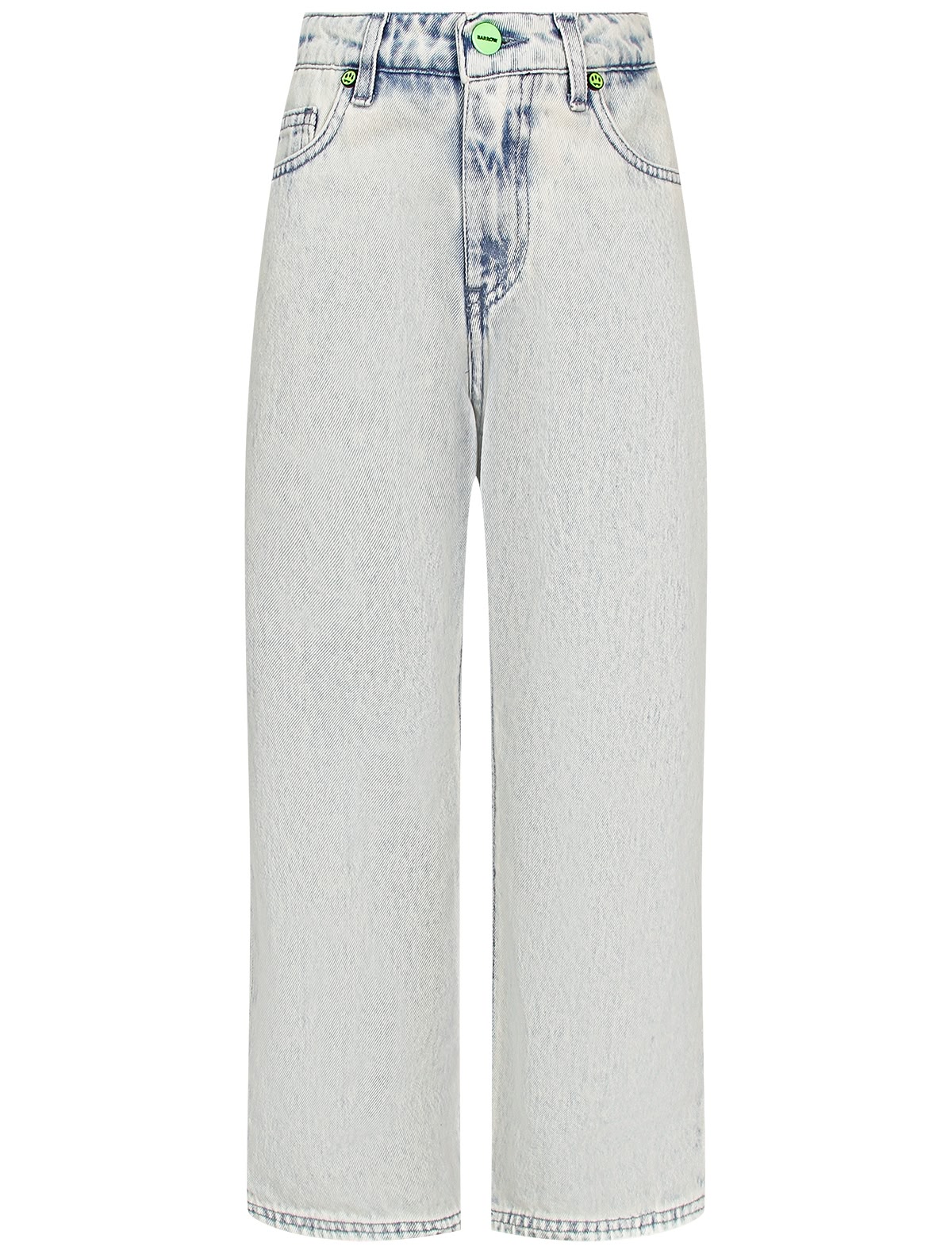 Светлые широкие джинсы