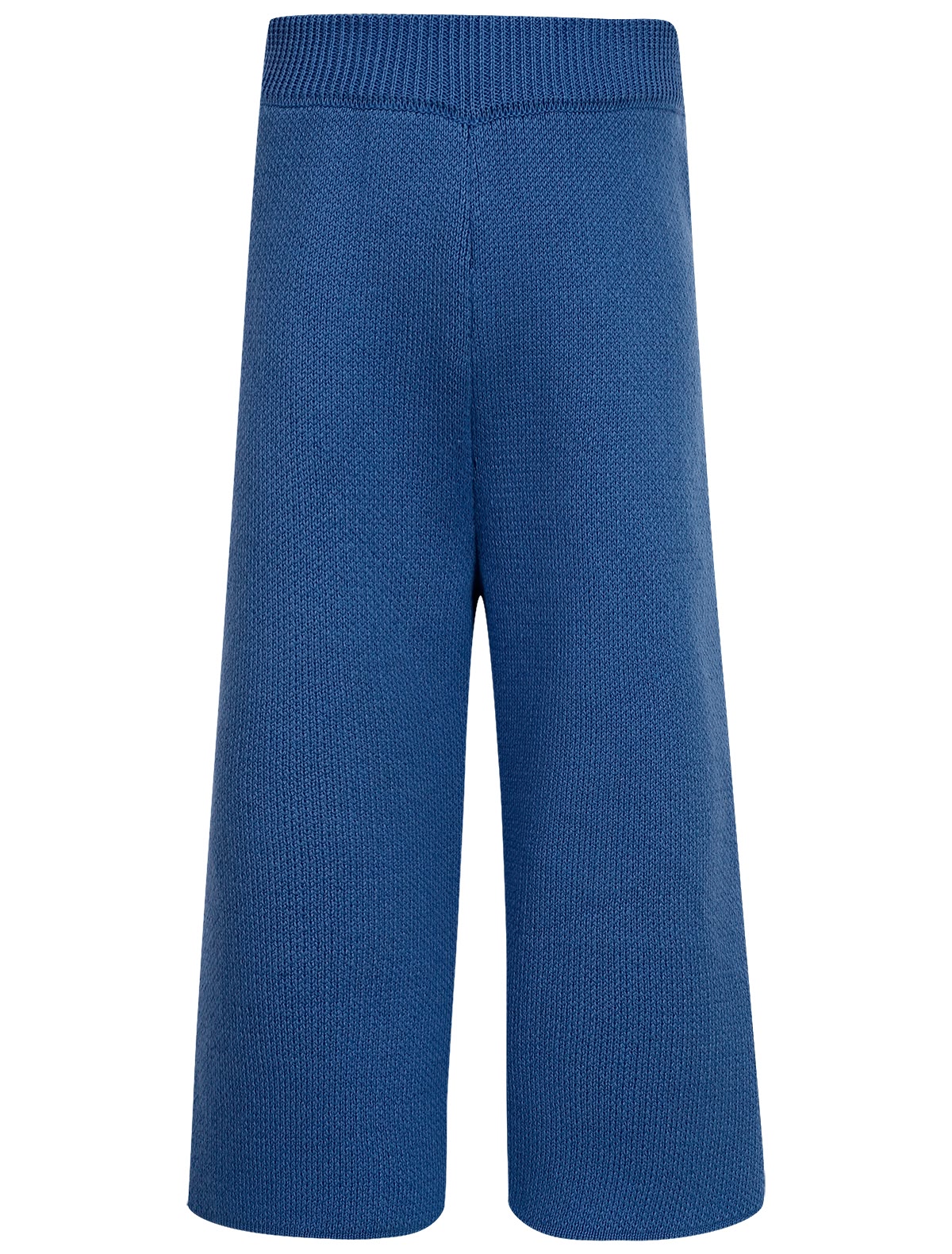 Синие вязаные брюки