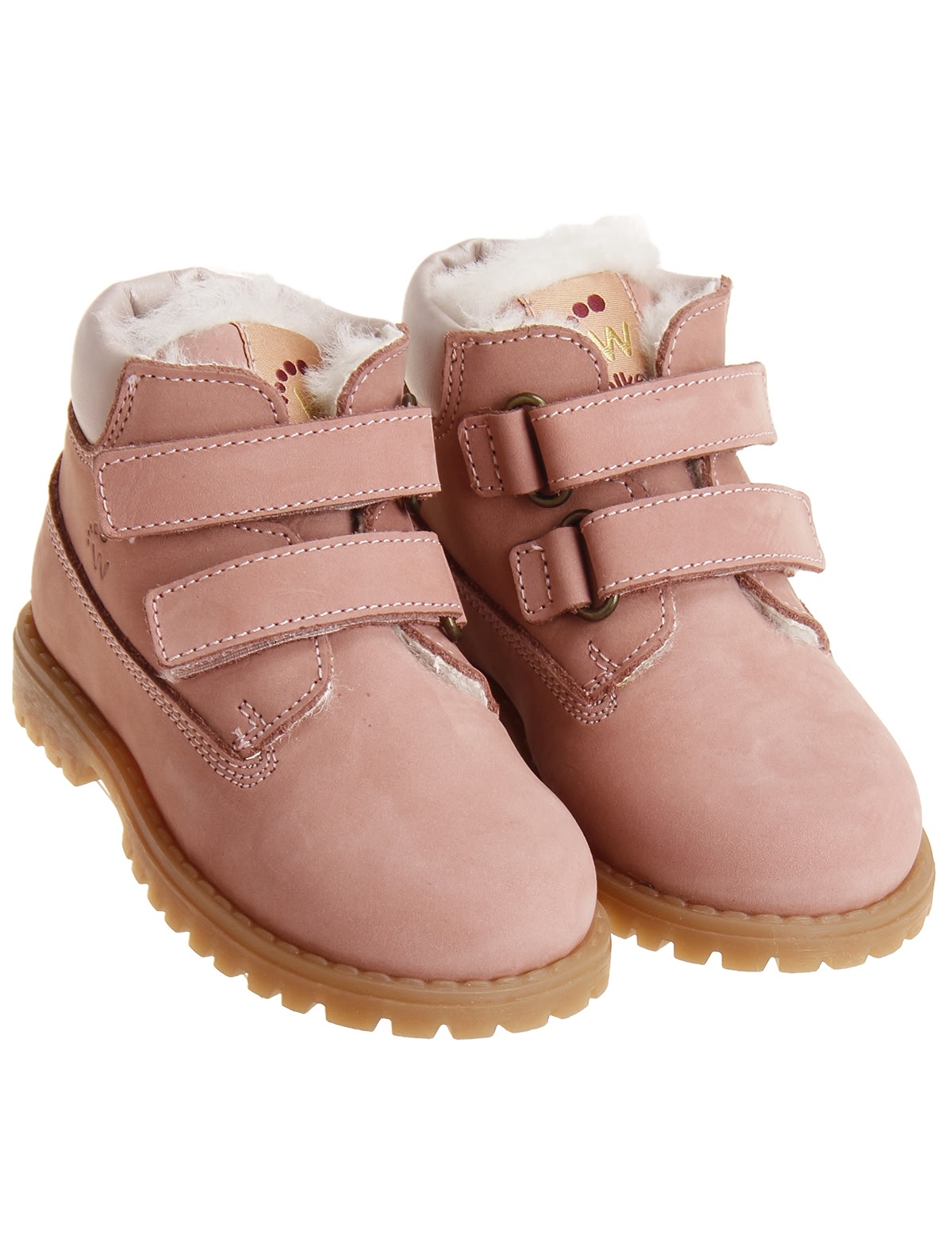 Розовые ботинки на меху