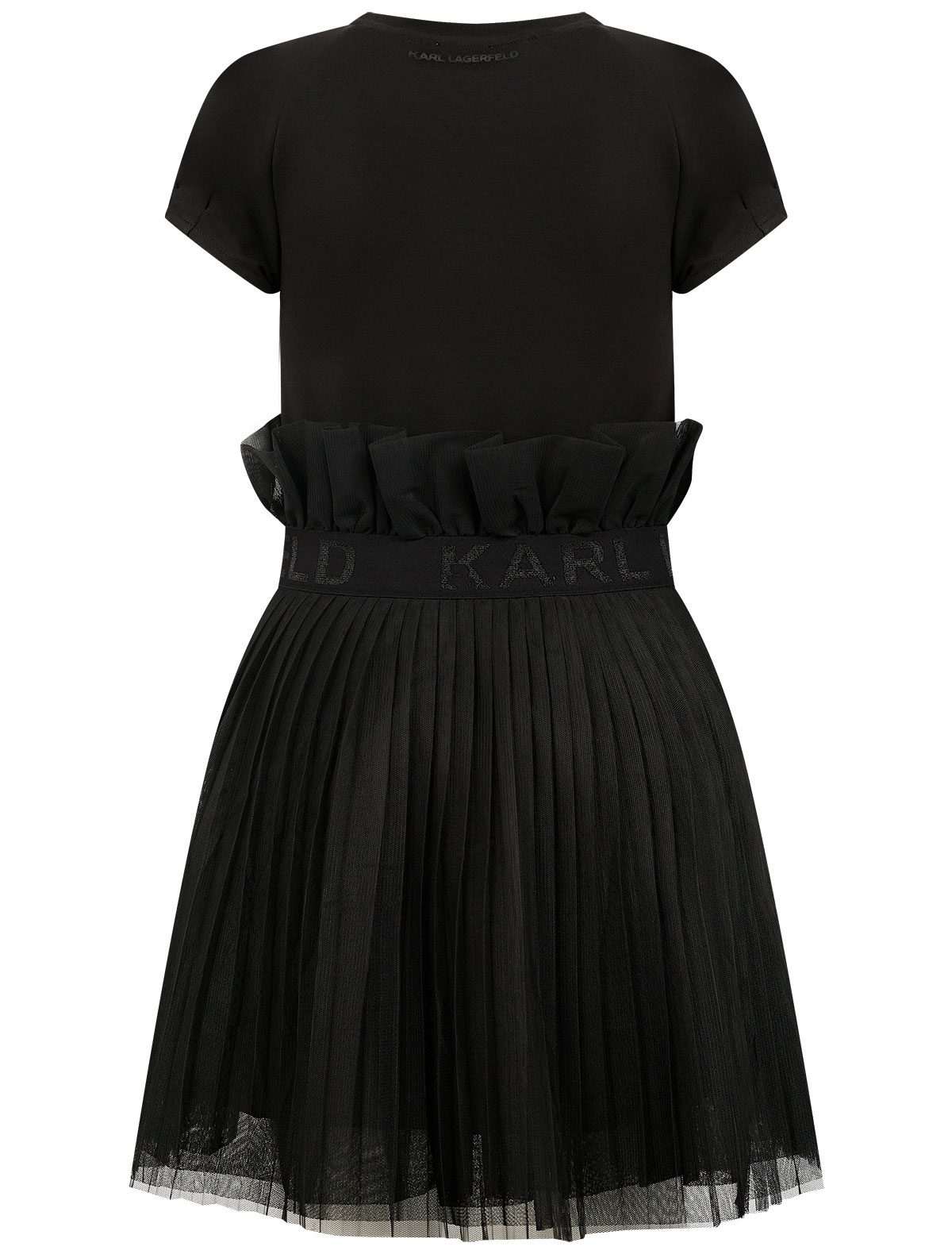 Платье KARL LAGERFELD 2357847, цвет черный, размер 11 1054609186282 - фото 2