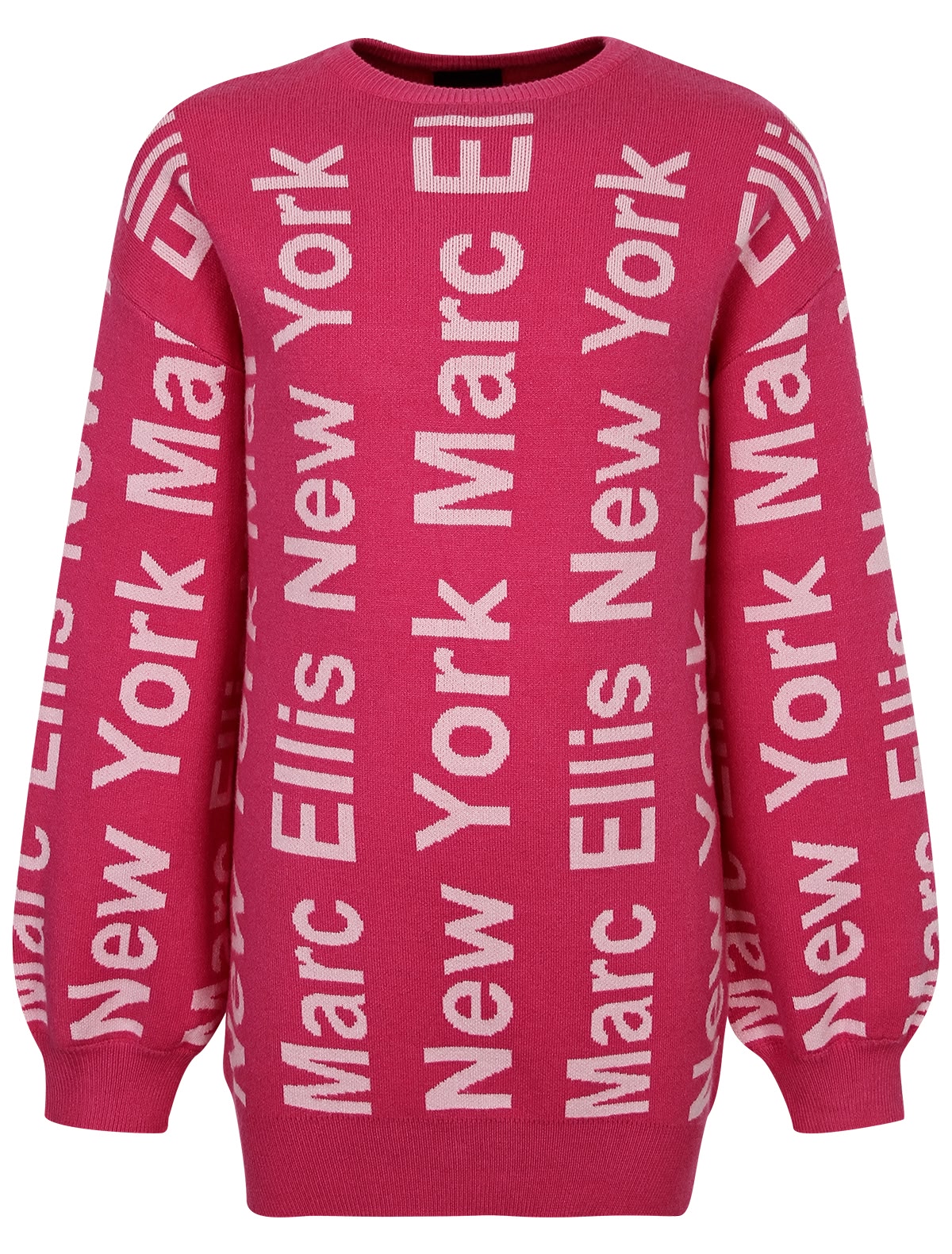 Джемпер с текстовыми принтом