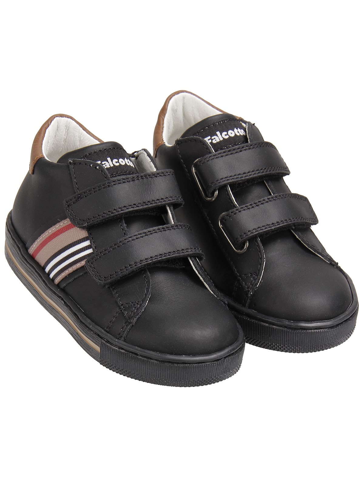 Чёрные кеды из натуральной кожи