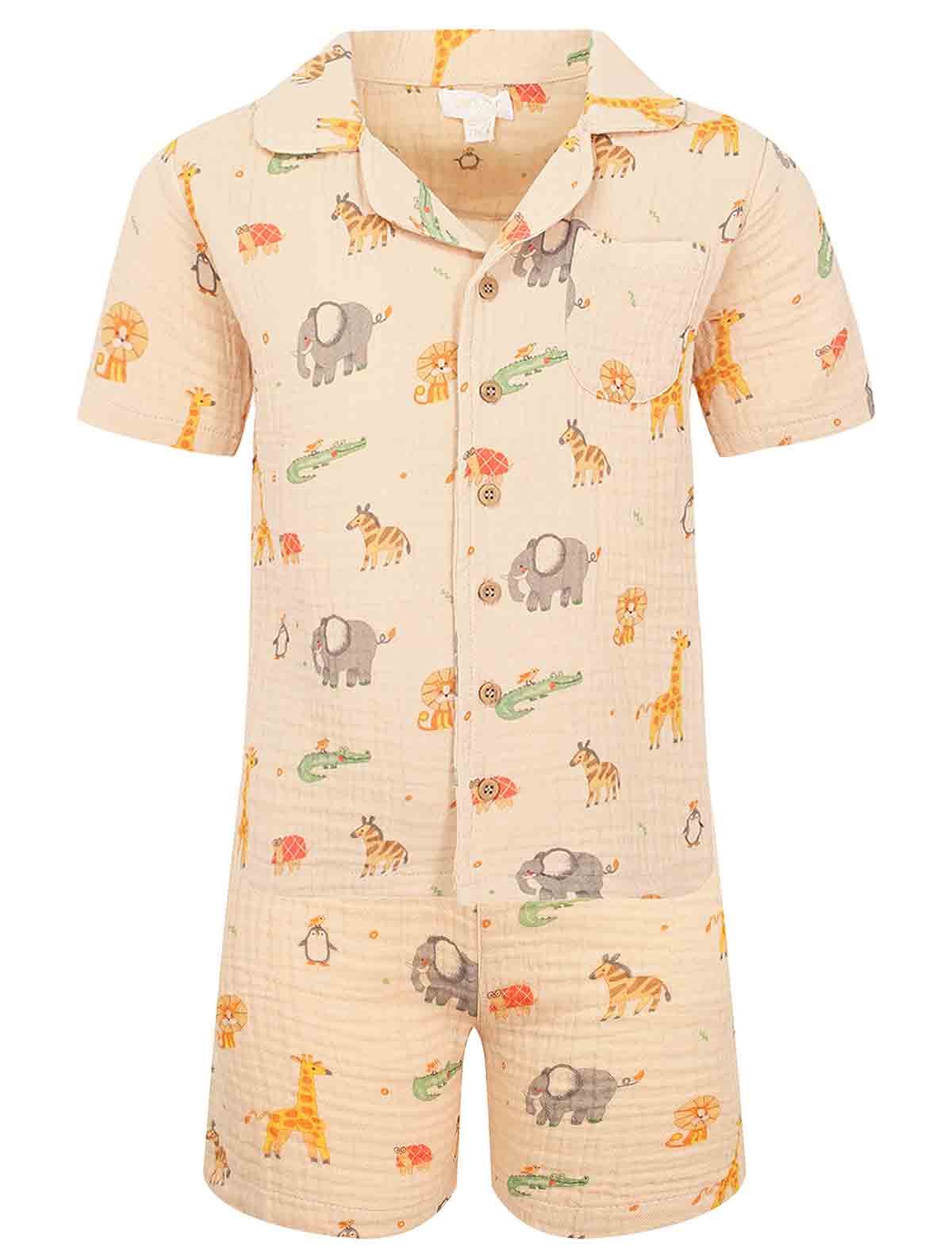 Комплект из рубашки и шорт