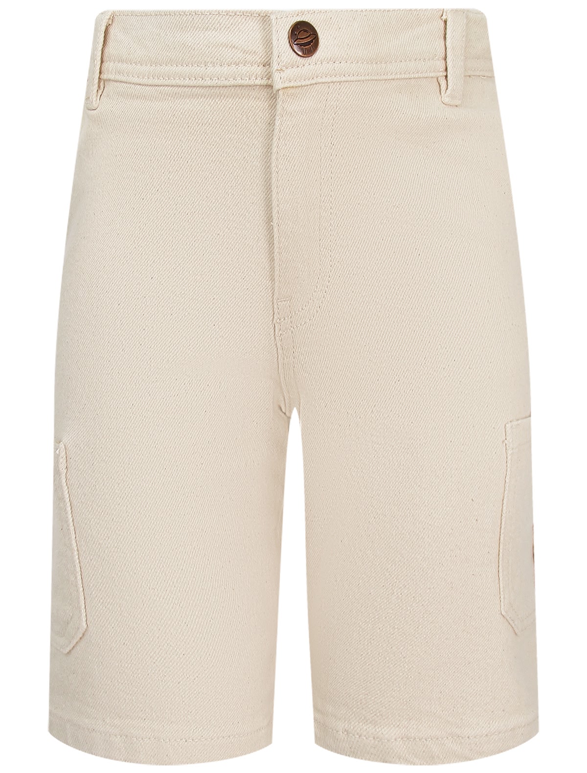 Бежевые шорты с карманами