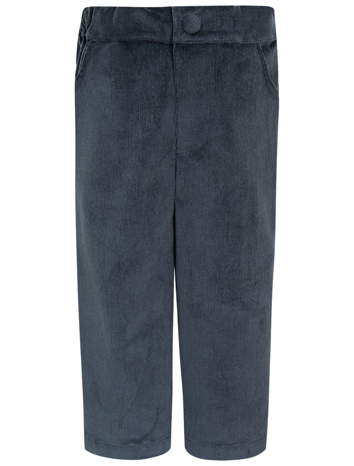 Синие вельветовые брюки