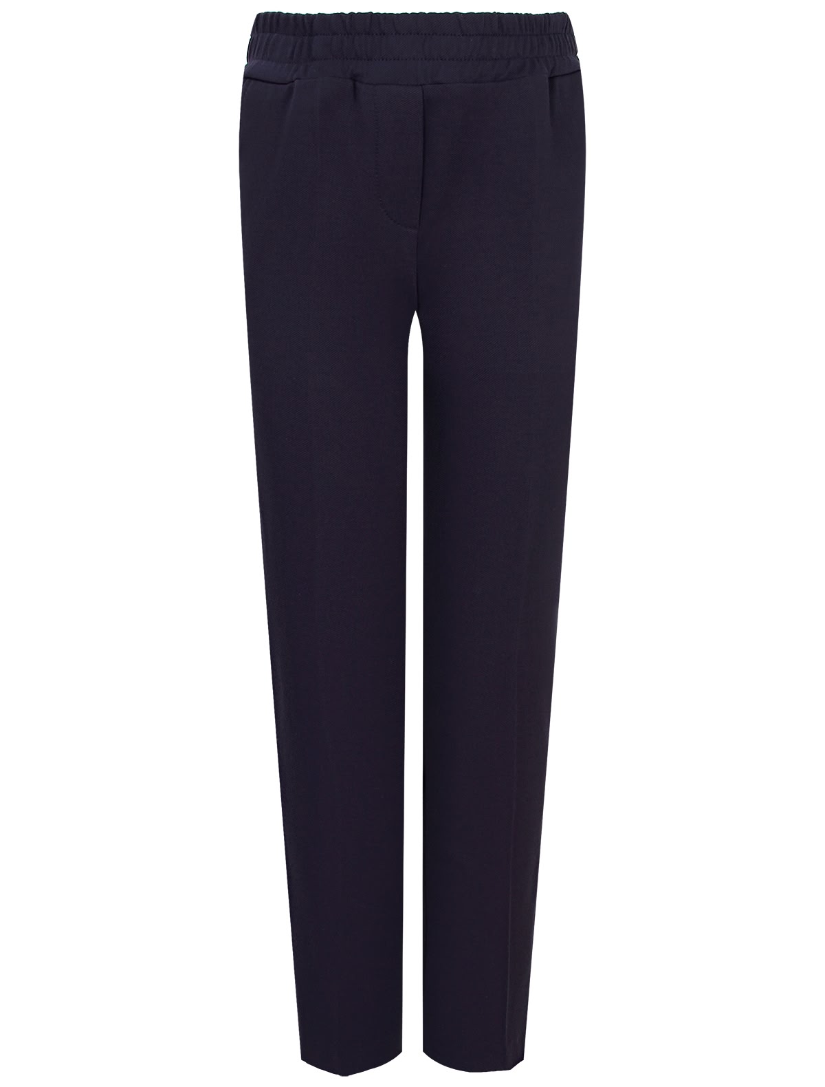 Прямые синие брюки