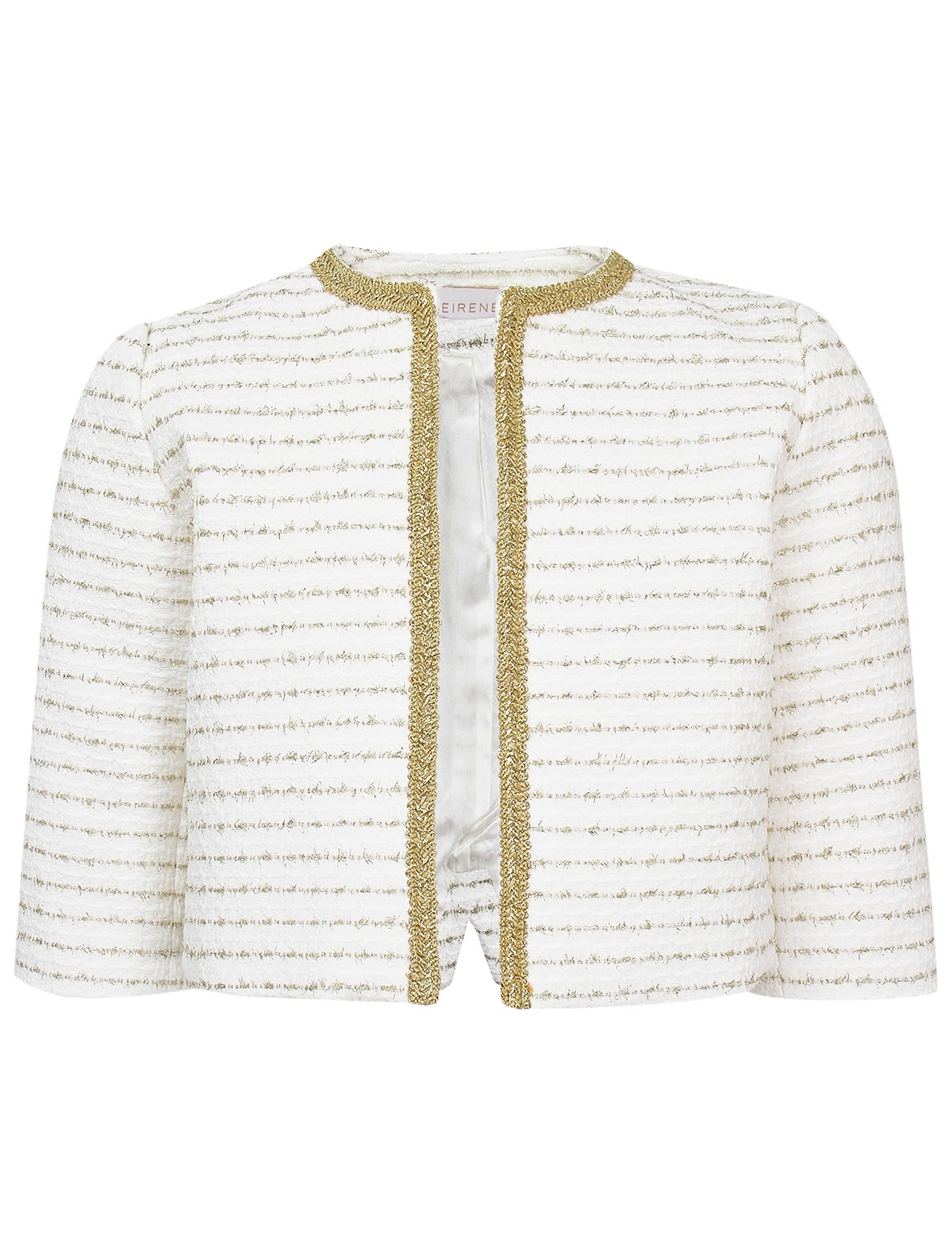 Жакет с блестящим кантом