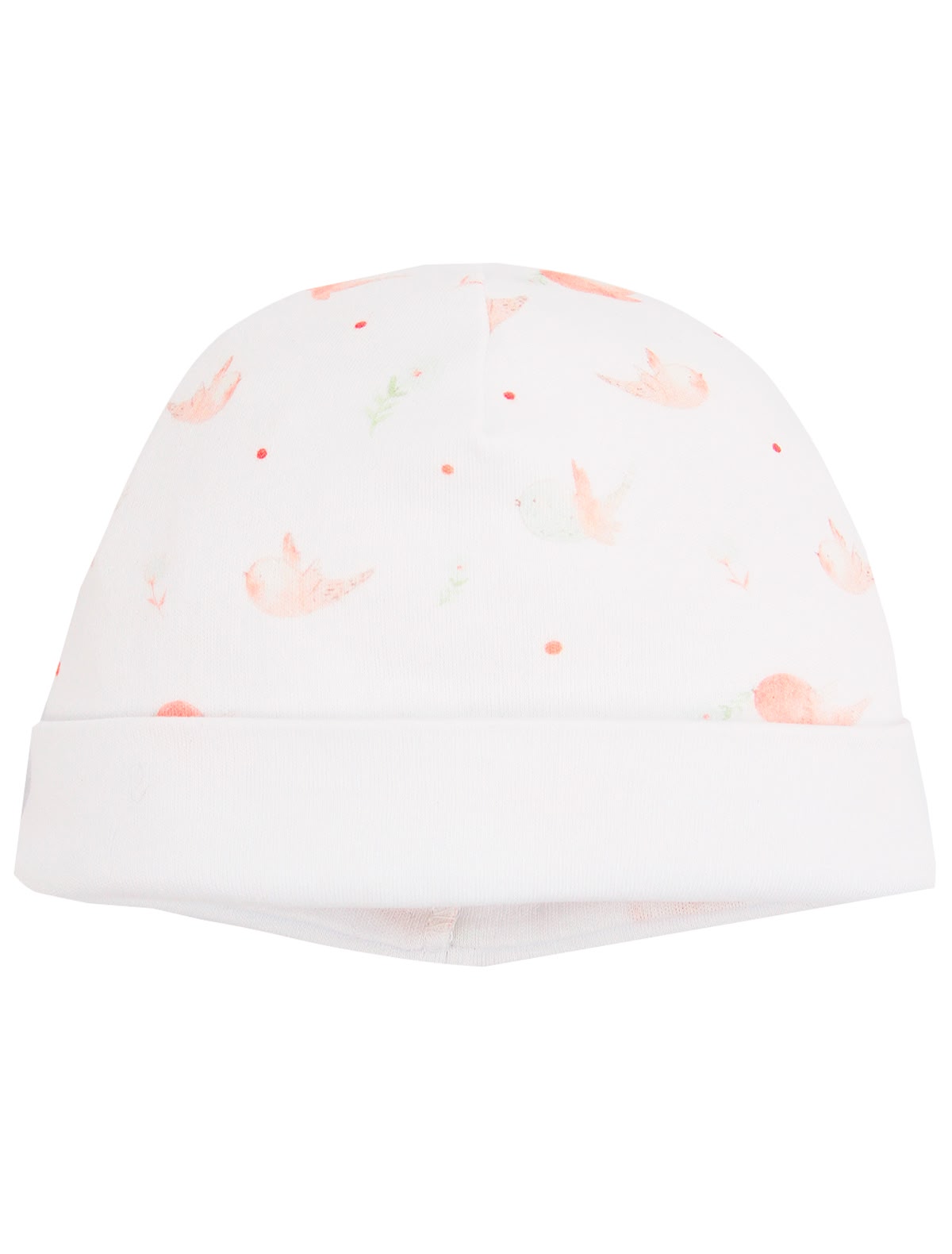 Шапка с принтом птички