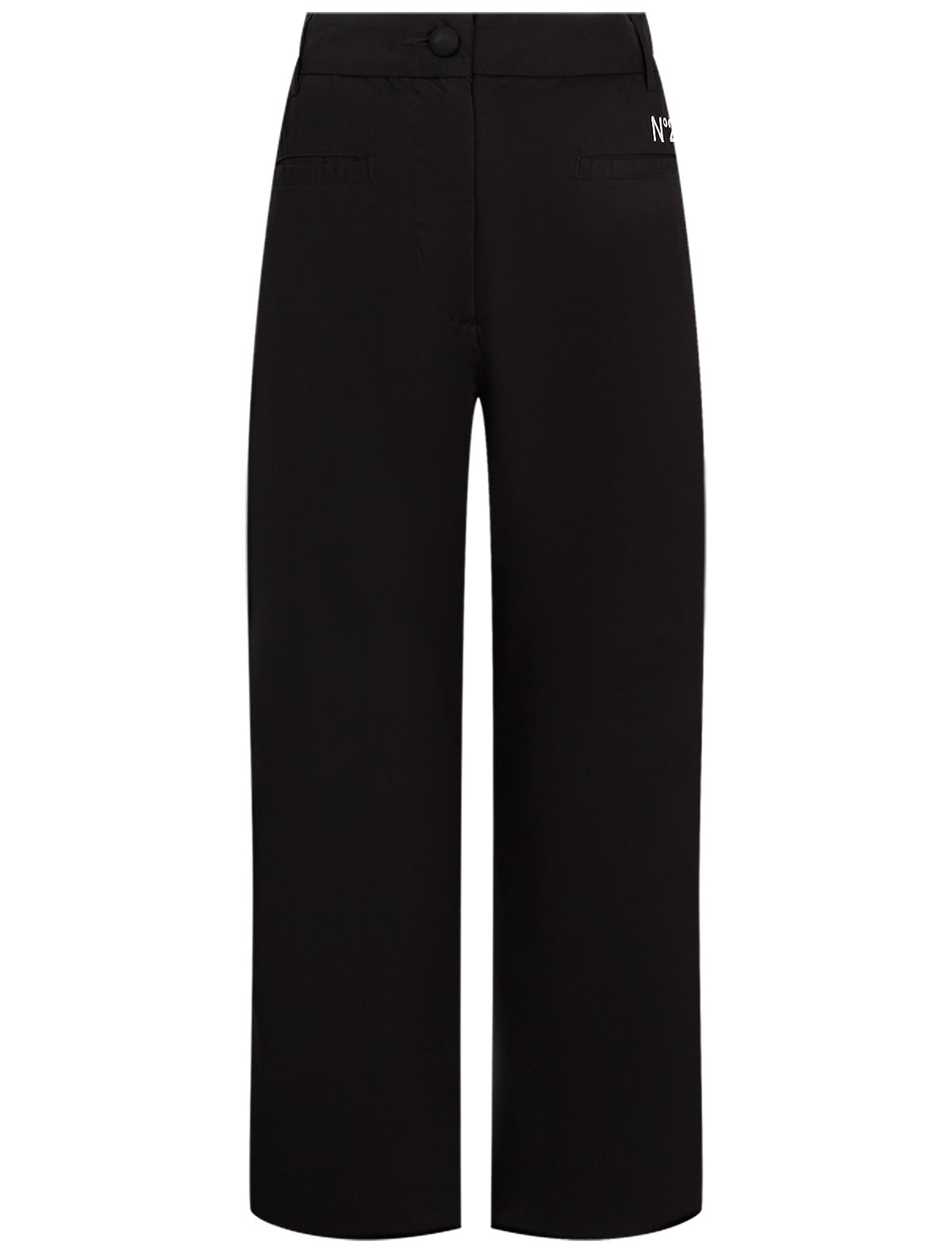 Черные брюки из хлопка