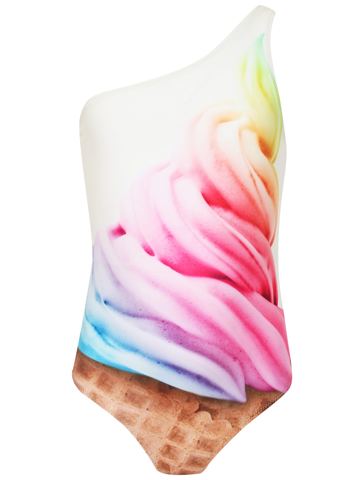 Слитный купальник с принтом мороженое