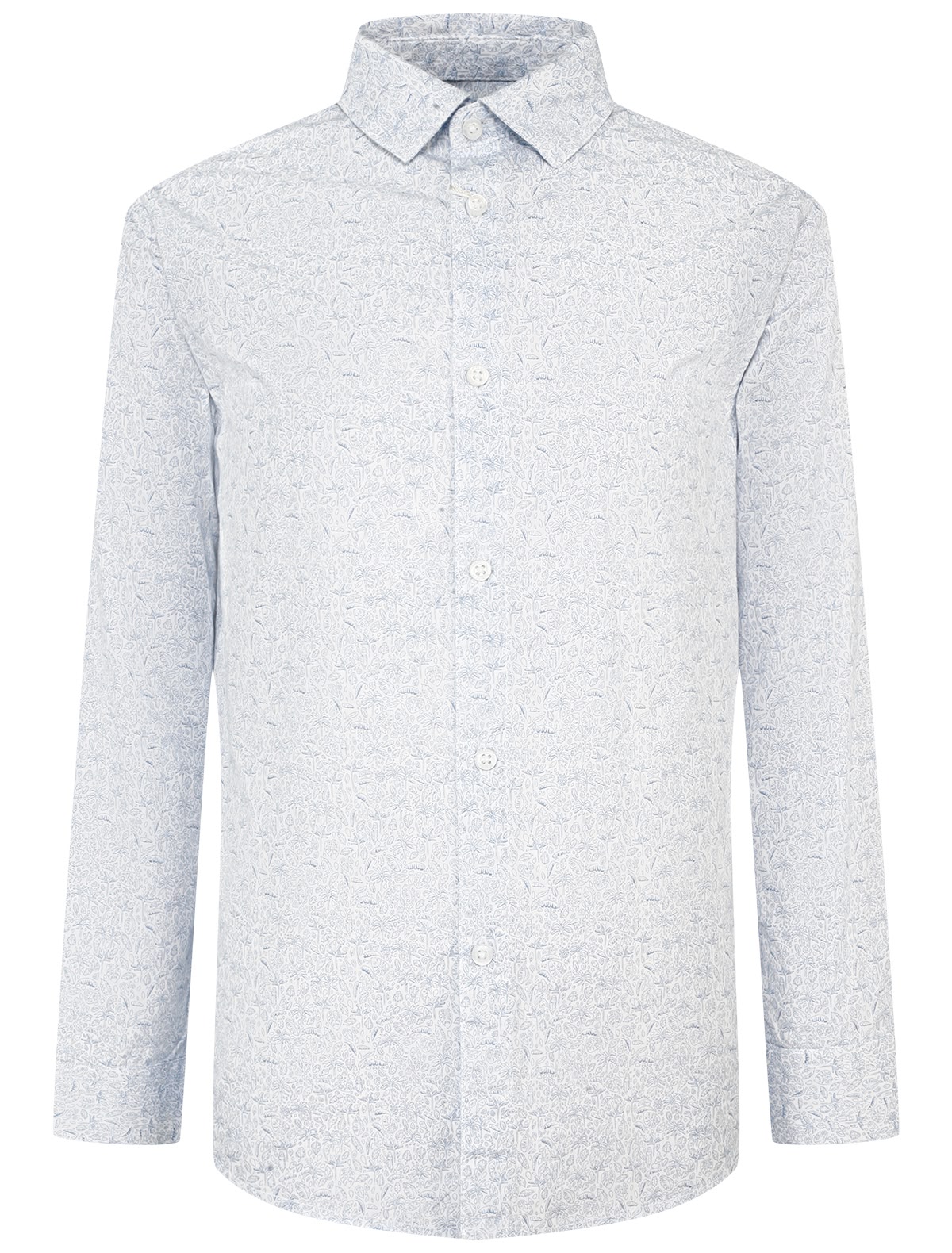 Рубашка с принтом листья