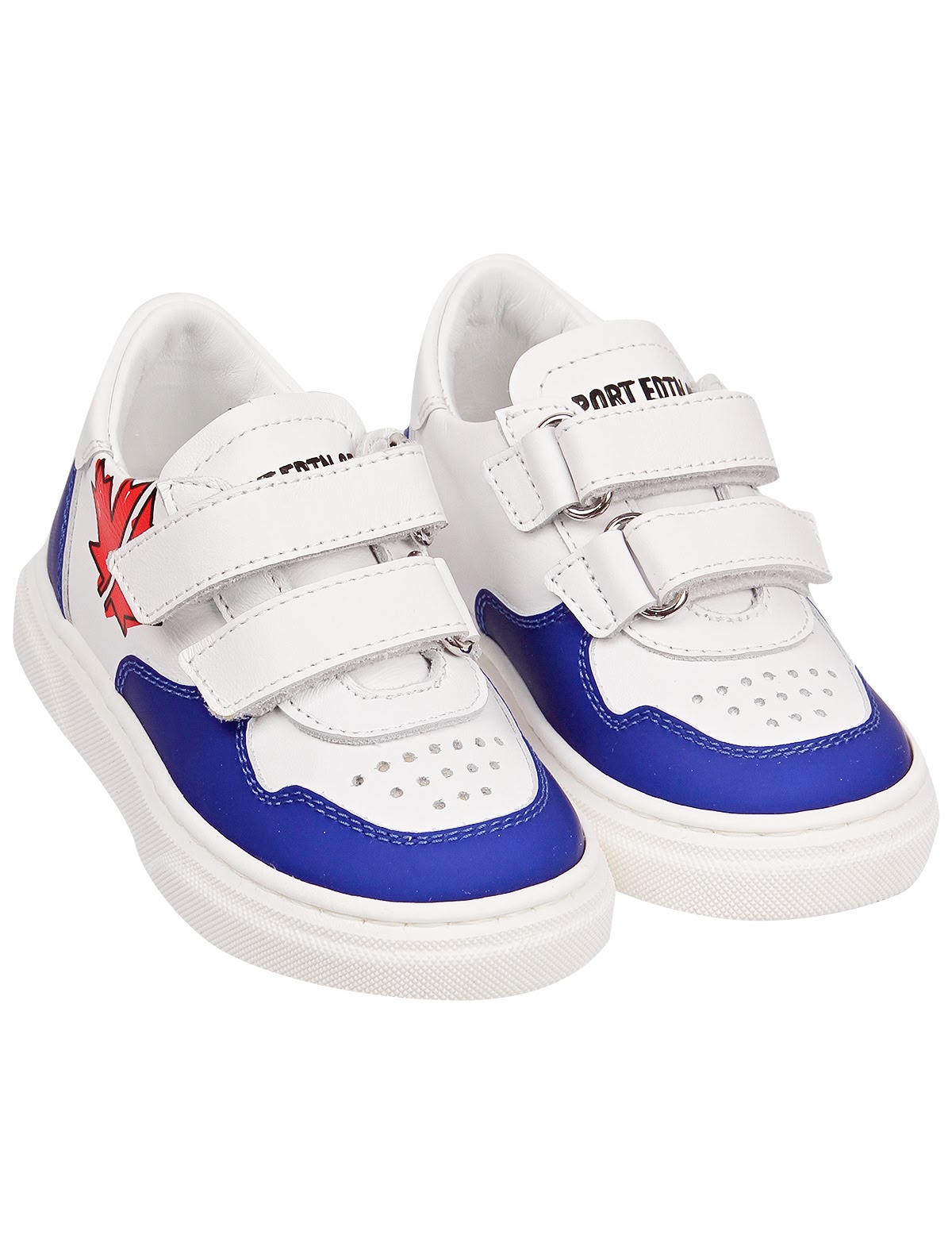 Кеды с принтом кленовый лист