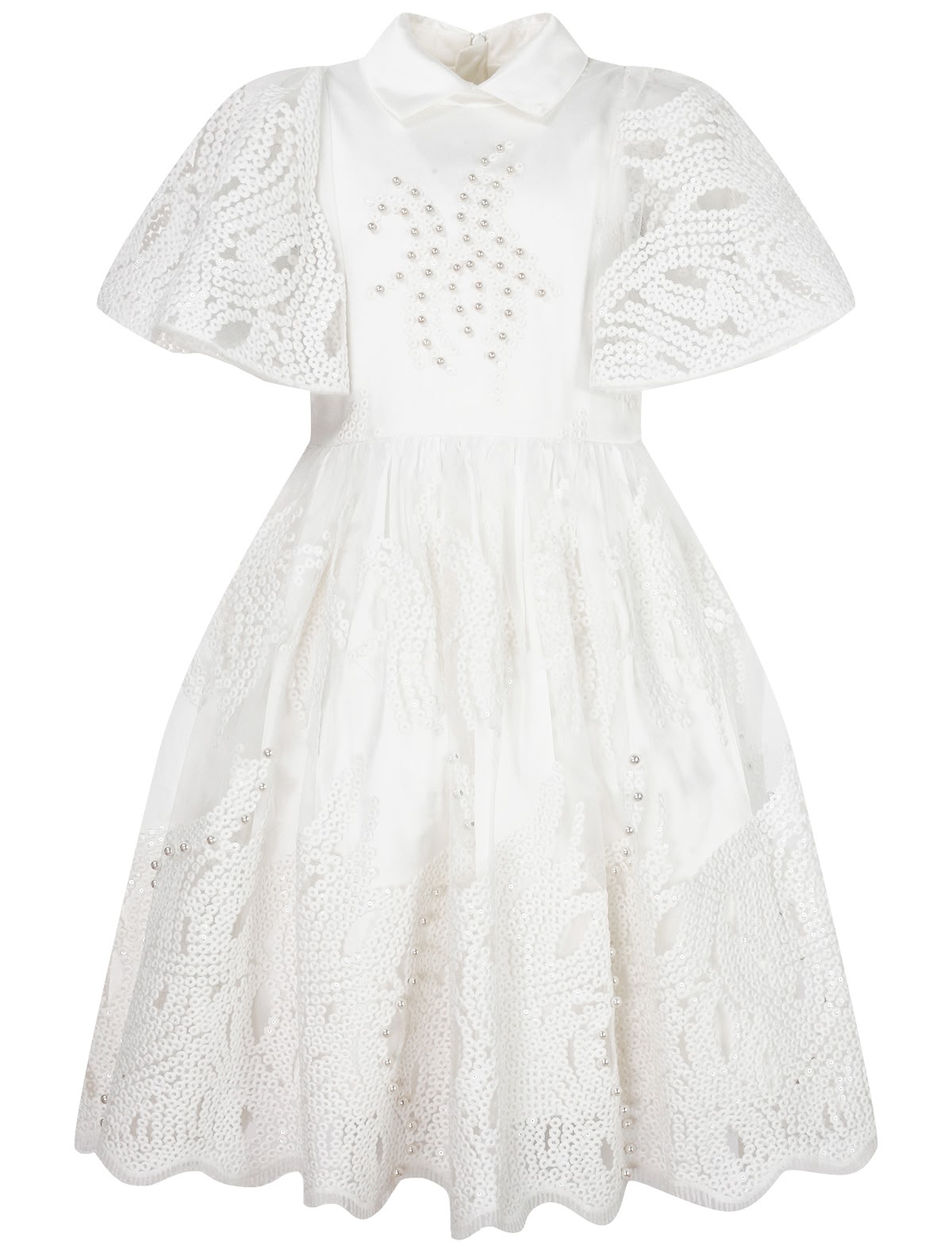 Платье с жемчужной вышивкой