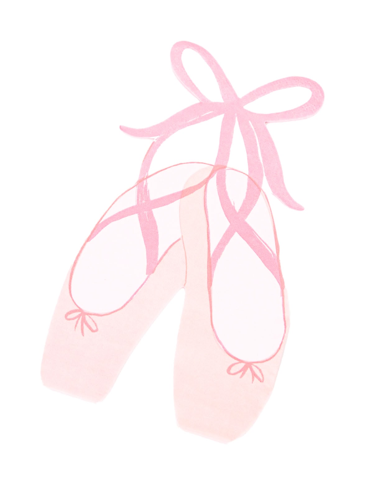 Салфетки в форме пуантов "Балерина" (в наборе 16 шт)