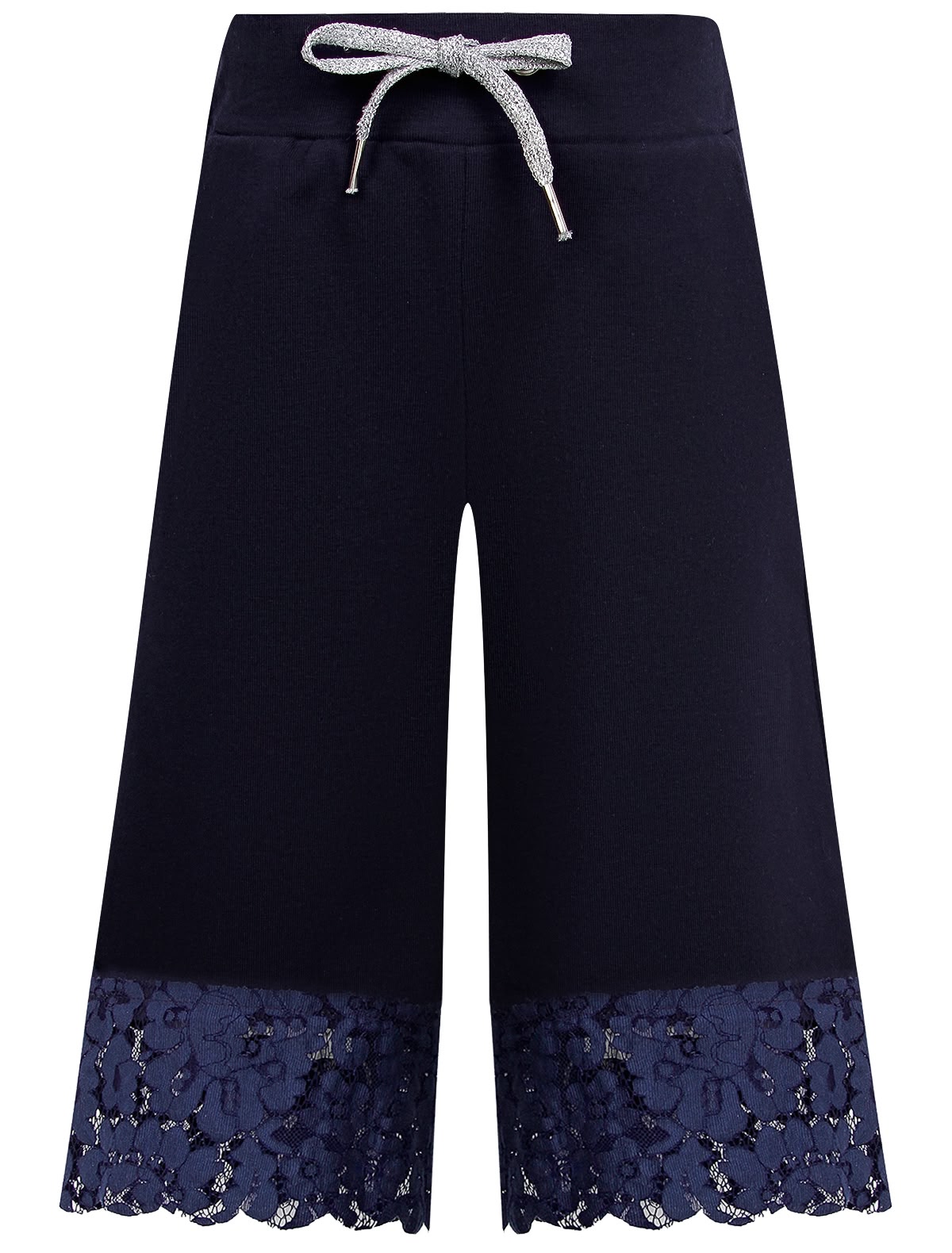 Брюки с отделкой кружевом