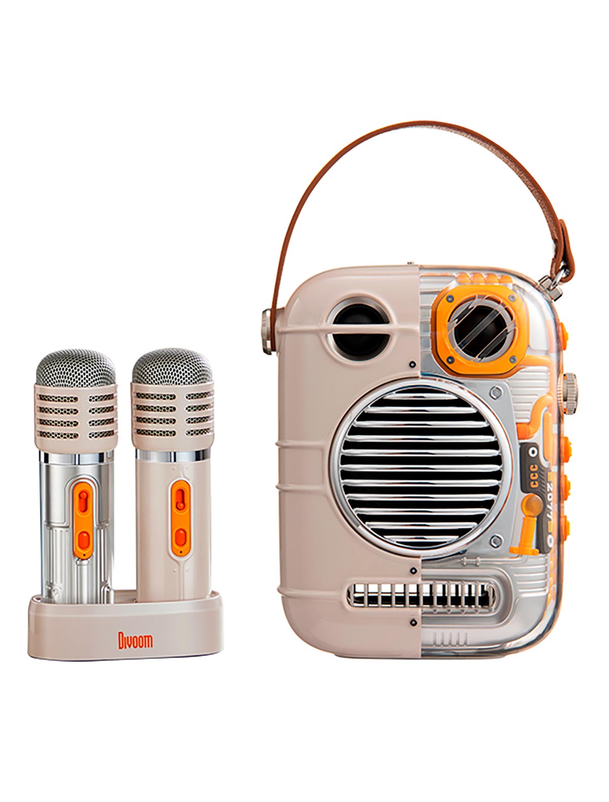 Портативная колонка с двумя микрофонами Divoom Spark Pro