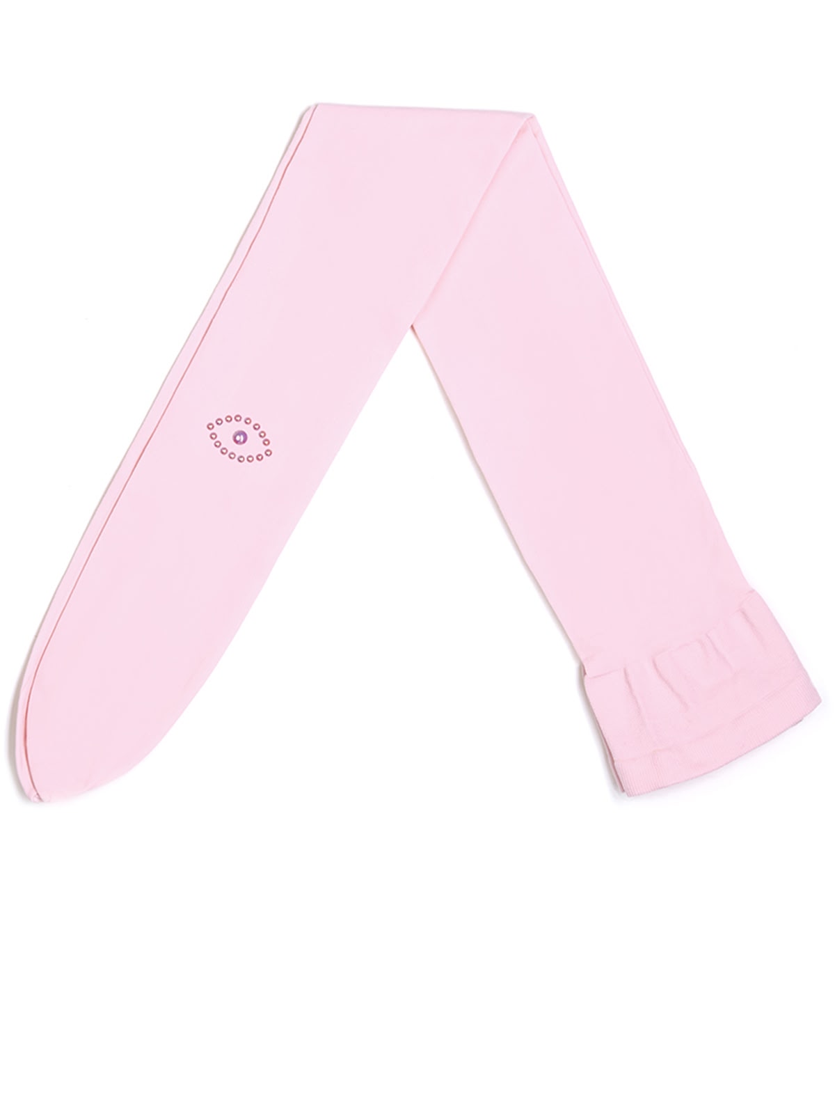 Розовые эластичные колготки с глазками