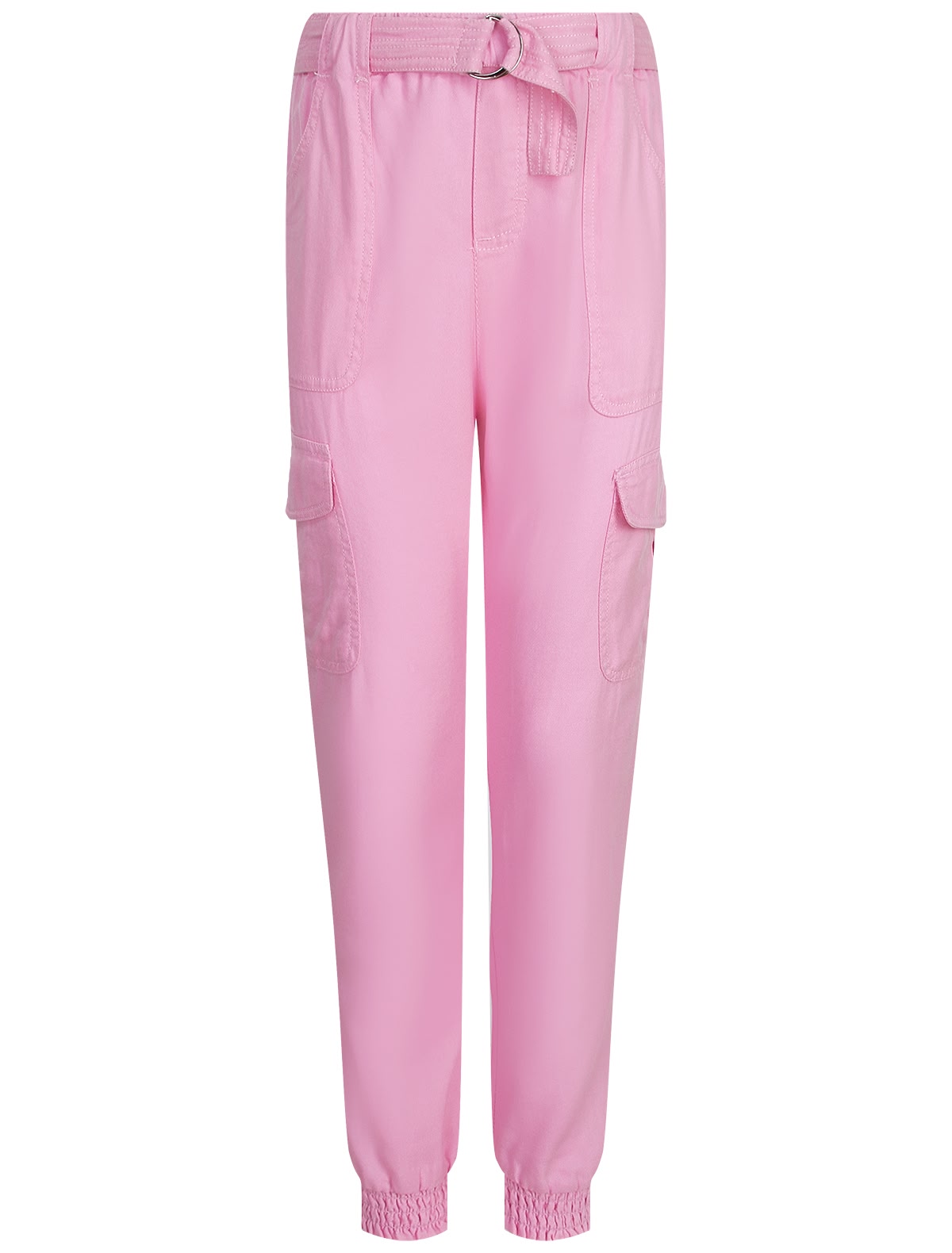 Розовые джоггеры с ремнем