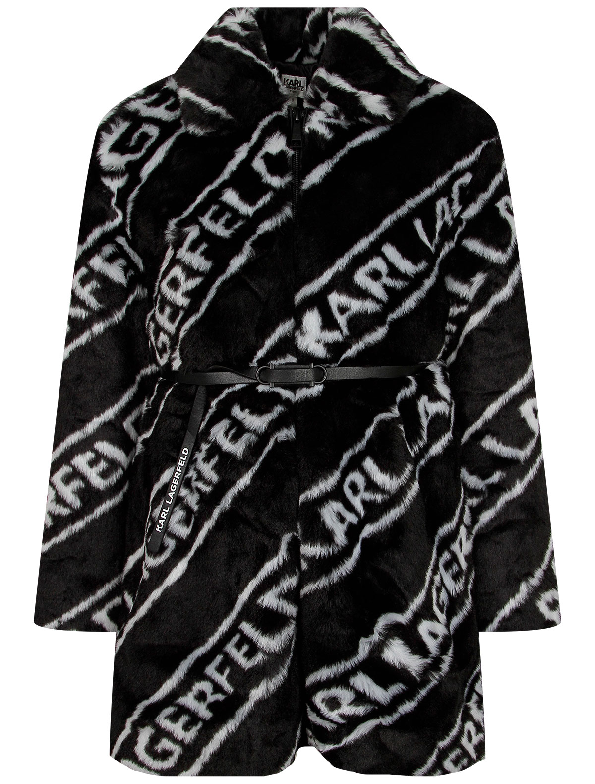Пальто KARL LAGERFELD черного цвета
