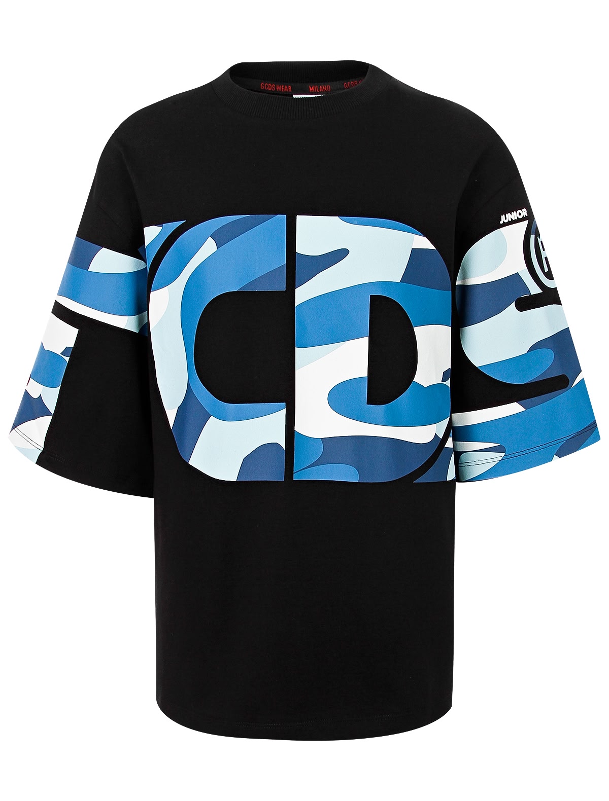 Футболка длинная с крупным логотипом