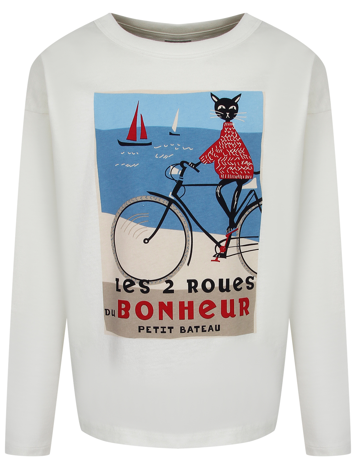 

Лонгслив PETIT BATEAU, Белый, 2515171