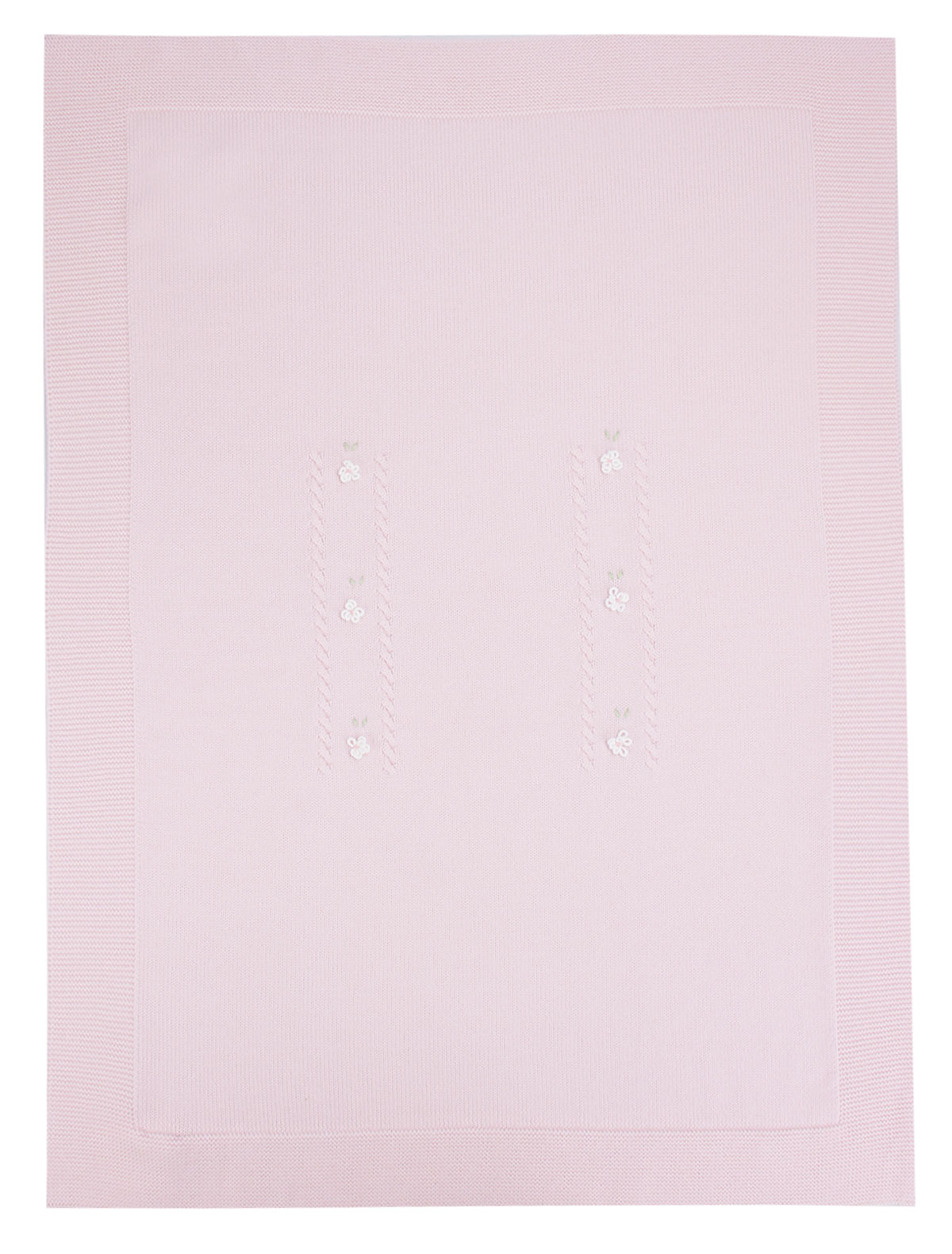 Розовый плед из шерсти