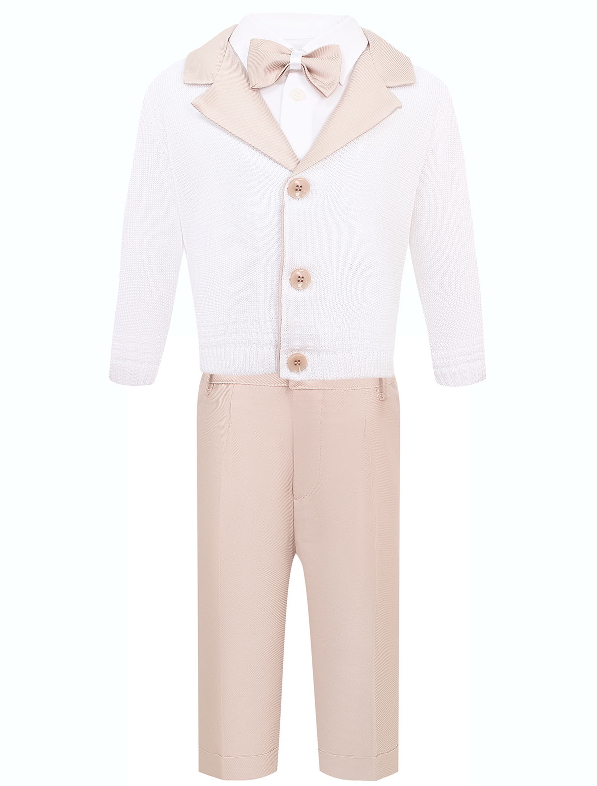 Комплект из 4-х изд. с белым кардиганом