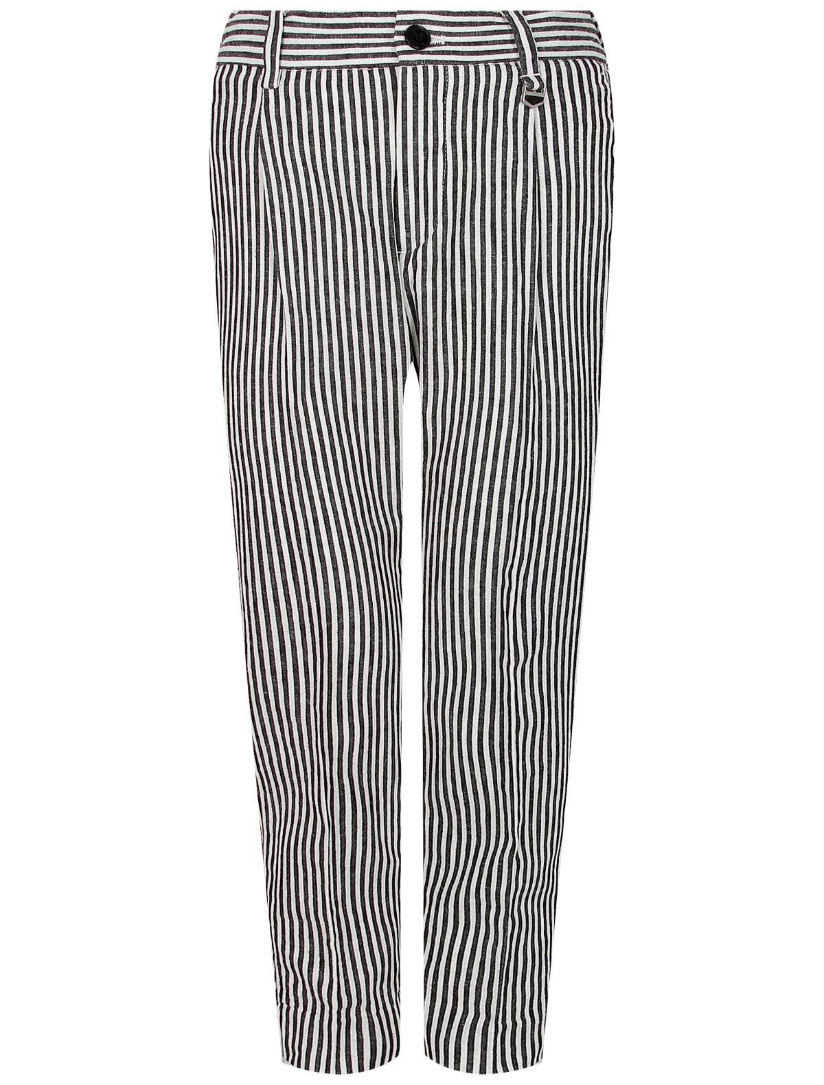 Брюки из хлопка и льна