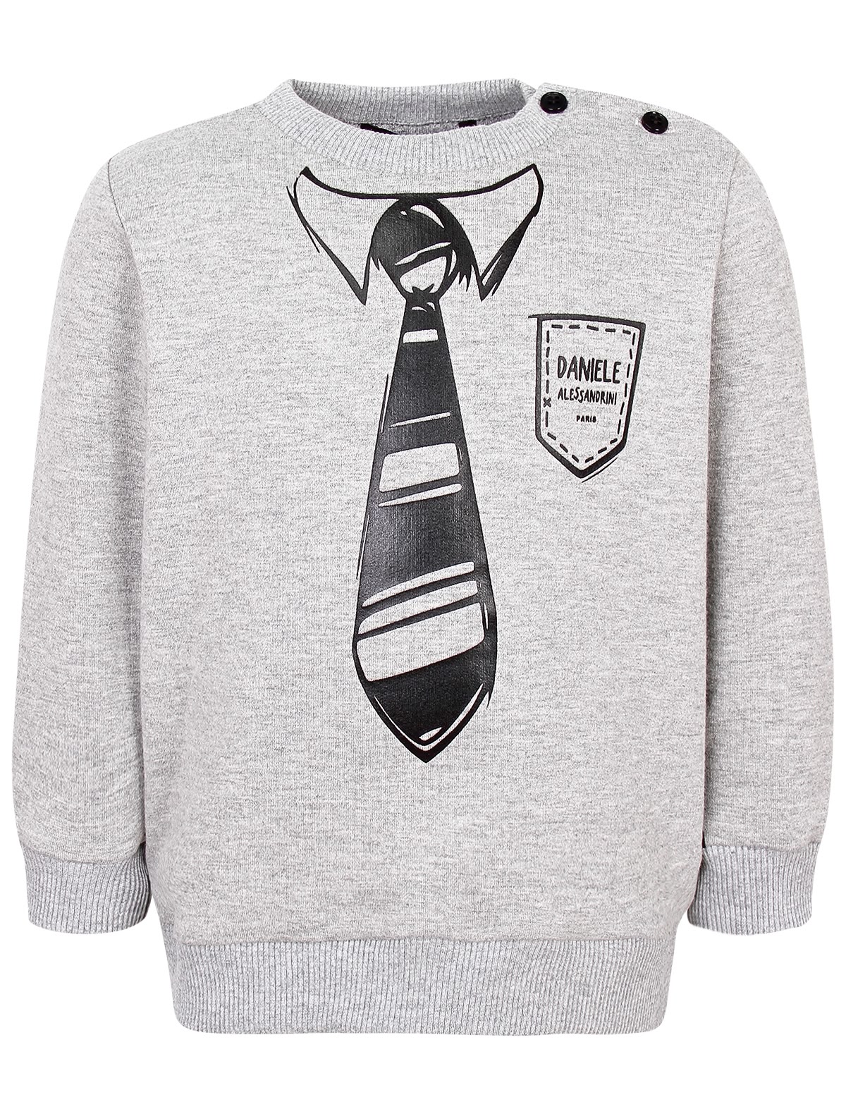 Свитшот с принтом галстук