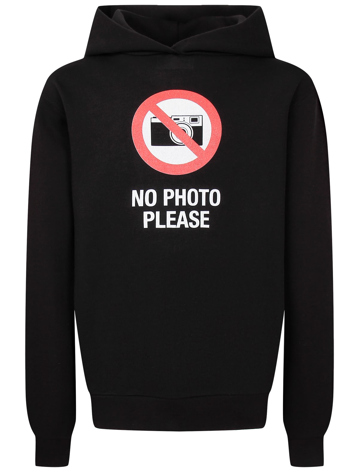Худи с принтом No Photo Please