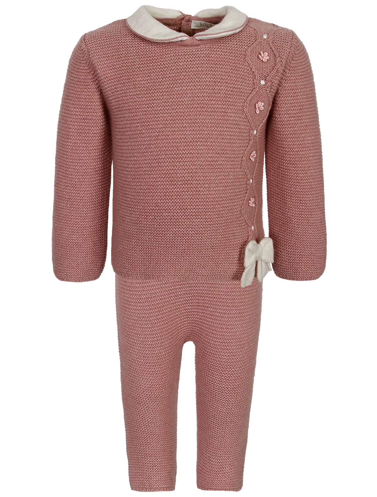 Кашемировый комплект из джемпера и брюк