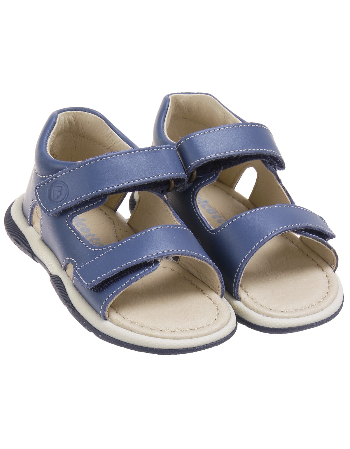 Сандалии синего цвета