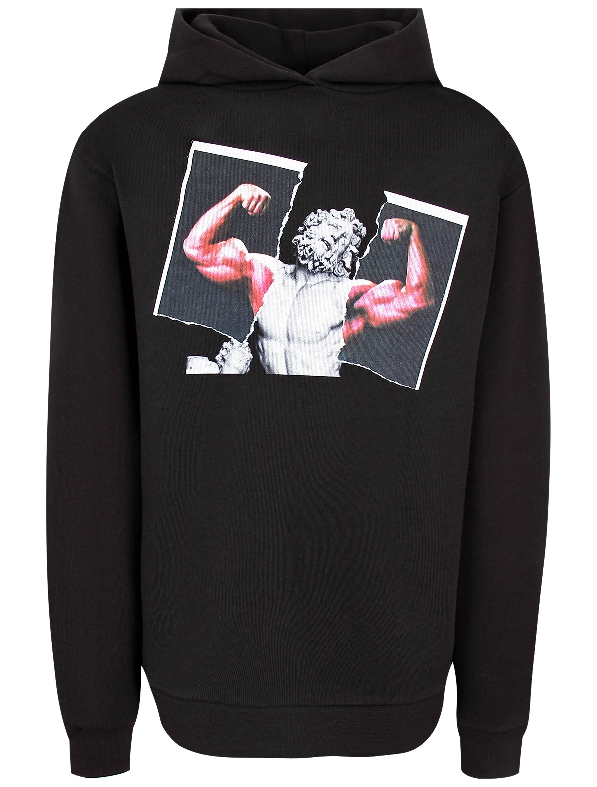 Худи с коллажным принтом