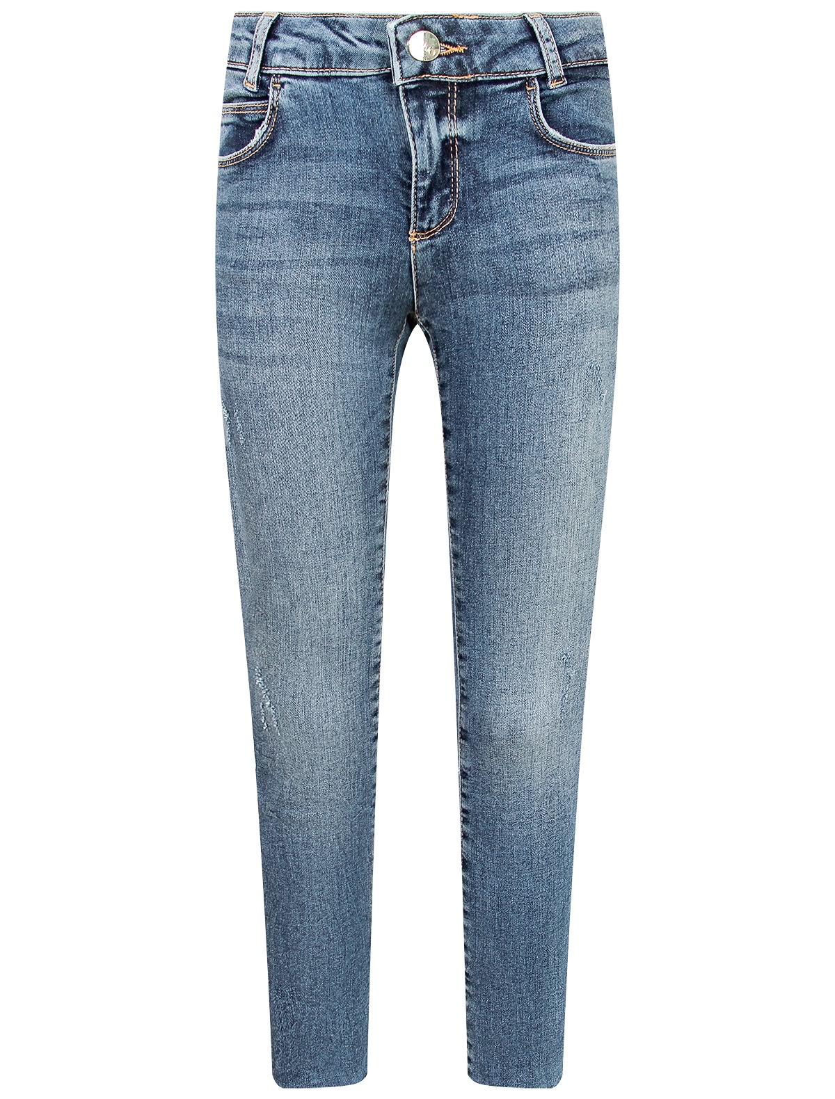 Джинсы скинни с лампасами