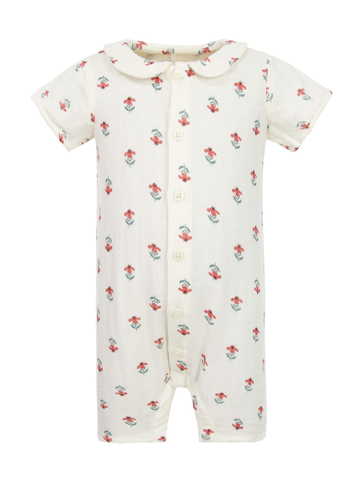 Комбинезон с отложным воротником