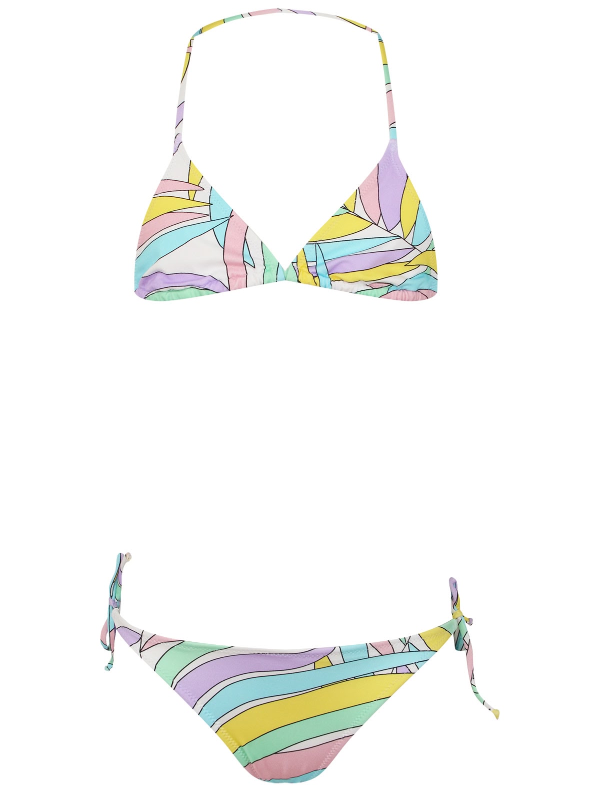 Разноцветный раздельный купальник