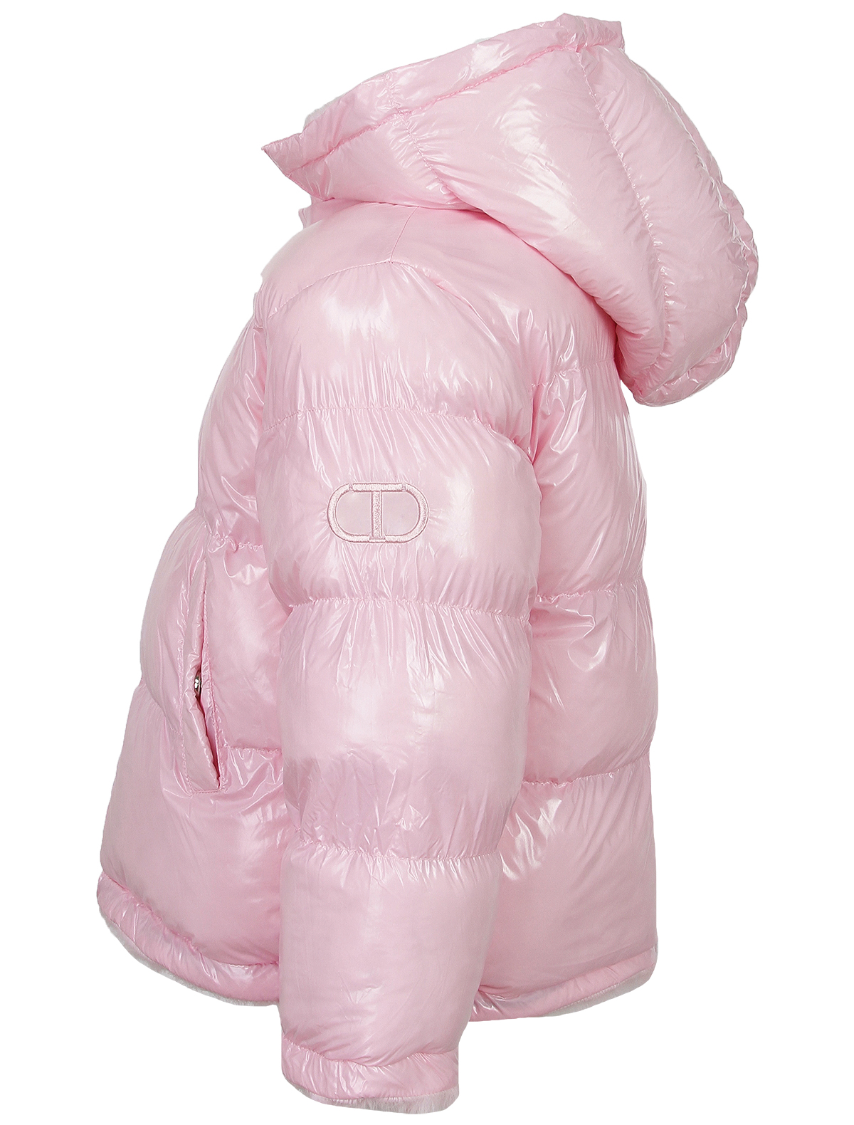 Куртка меховая TWINSET 2613316, цвет розовый, размер 15 4234509380240 - фото 10