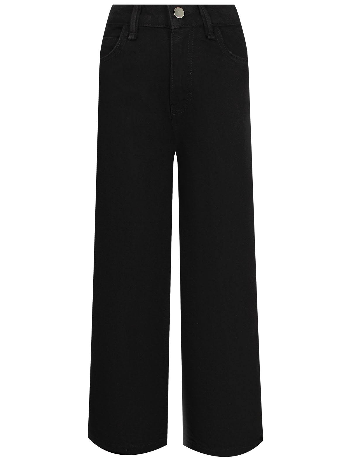 Широкие черные джинсы